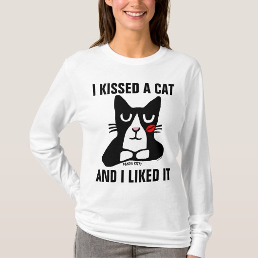 IK KISSEERDE EEN KAT EN IK LIKTE IT T-Shirts (Voorkant)