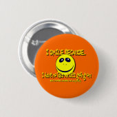 IK KLEIN OMDAT...V1 RONDE BUTTON 5,7 CM (Voorkant /achterkant)