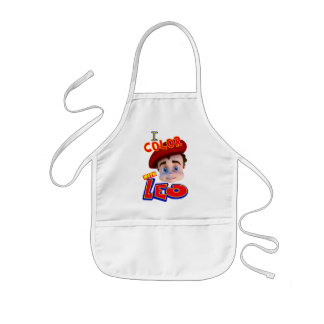Ik Kleur met Leo Apron Kinder Schort