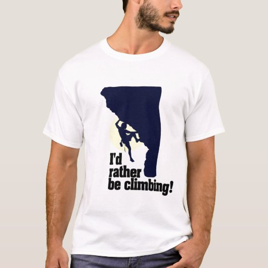 Ik klimt liever. t-shirt (Voorkant)