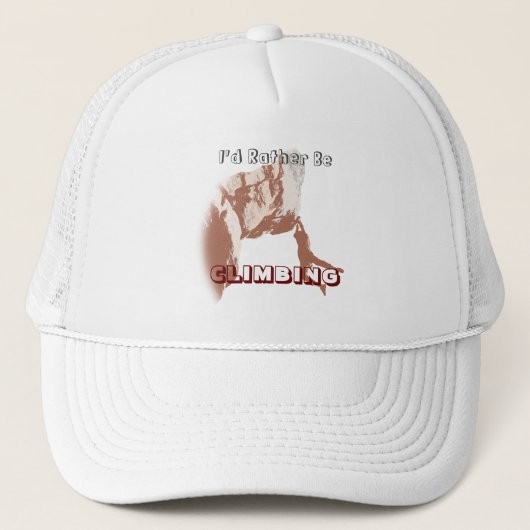 Ik klimt liever. trucker pet (Voorkant)