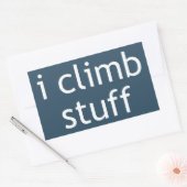 Ik klimt Stuff Rechthoekige Sticker (Envelop)