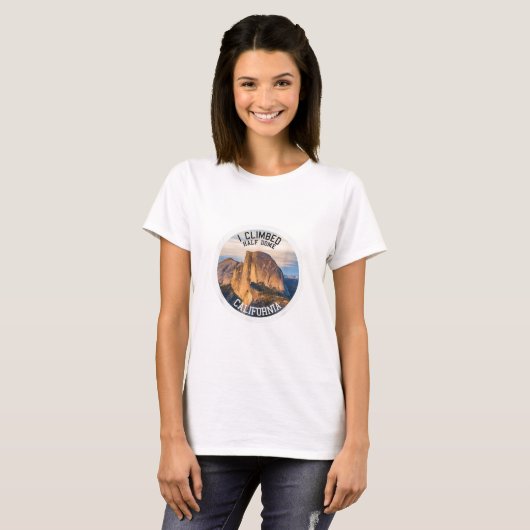 Ik klom halve dome (met T shirt) T-shirt (Voorkant volledig)
