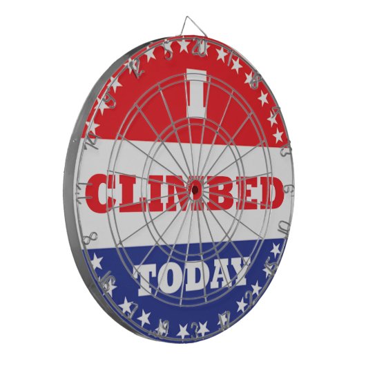 Ik klom vandaag dartbord (Voorkant Links)