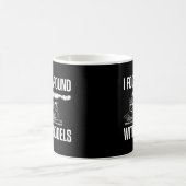 Ik kloot rond met modellen grappige trein ingenieu koffiemok (Center)