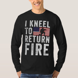 Ik kniel om het vuur van veteraan USA Amerikaanse T-shirt