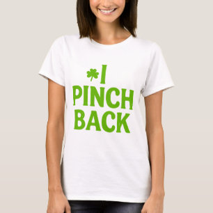 Ik knijp terug grappige St. Patrick's Day Shamrock T-shirt