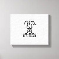 Ik knuffel mijn pitbull zodat ik mensen niet stik