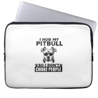 Ik knuffel mijn pitbull zodat ik mensen niet stik