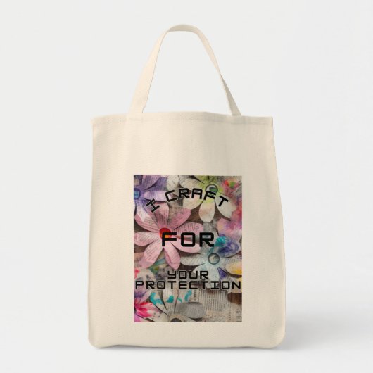Ik knutsel voor uw bescherming tote bag (Voorkant)