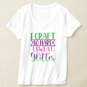 Ik knutsel zo hard ik zweet glitter vrouwen t-shirt