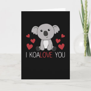 Ik Koalove Jij Schattige Koala Met Hartjes Cute An Kaart