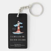 Ik koelde op Silver Island sleutelhanger (achterkant)