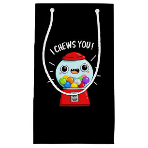Ik koester je grappige gumball Machine Pun Dark BG Klein Cadeauzakje