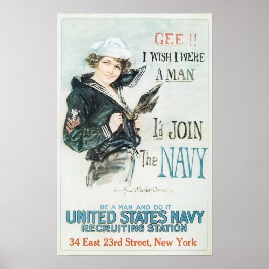 Ik kom bij de marine. poster (Voorkant)