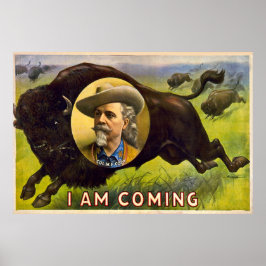 Ik kom - Buffalo Bill Cody -  Advert Poster