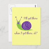 Ik kom er wel als ik er ben. briefkaart (Voorkant / Achterkant)