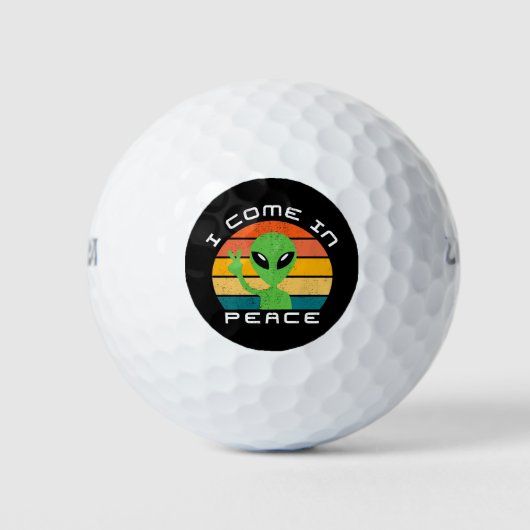 Ik kom in de Vredesruimte Golfballen (Voorkant)