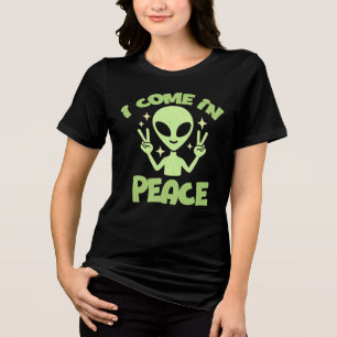Ik Kom in Vrede Grafisch Tri-Blend Shirt