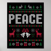 Ik kom in vrede Kerstmis Kerstmis Rendier Holiday Poster (Voorkant)