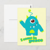 Ik kom in vredesnaam vreemd briefkaart (Voorkant / Achterkant)