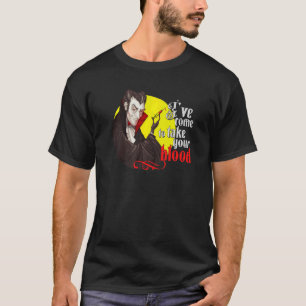 Ik kom je bloed halen met een flebotomist Vampi T-shirt