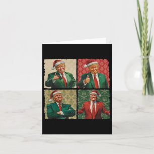Ik kom met Kerstmis thuis Funny Trump Kerstman Kaart
