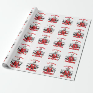 Ik kom met Kerstmis thuis Trump Won Inauguratie Cadeaupapier