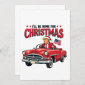 Ik kom met Kerstmis thuis Trump Won Verkiezing 202 Kaart (Voorkant / Achterkant)