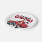 Ik kom met Kerstmis thuis Trump Won Verkiezing 202 Papieren Bordje (Gekanteld)