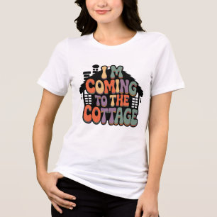 Ik kom naar het huisje Tri-Blend shirt