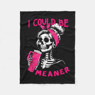 Ik kon grappiger zijn Funny Skeleton _1 Fleece Deken