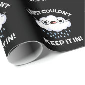 Ik kon het gewoon niet in grappige wolken houden, cadeaupapier (Rol Hoek)