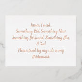 Ik kon niet zeggen dat ik zonder jou deed. | Reëel Folie Uitnodiging (Achterkant)