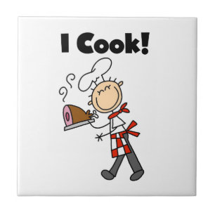 Ik Kook - Mannelijke Chef Tegeltje
