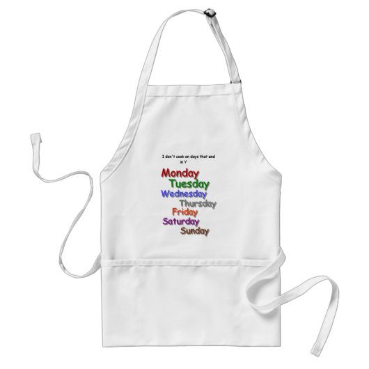 Ik kook niet op dagen Apron Standaard Schort (Voorkant)