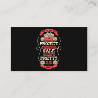 Ik koop alleen Yarn als ontwerp voor een Knitti Visitekaartje