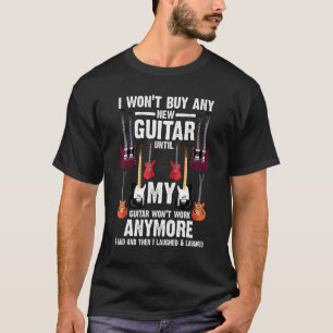 Ik koop geen nieuwe gitaar tot gitaar t-shirt