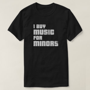 Ik koop muziek voor T-shirt met minors (wethered)