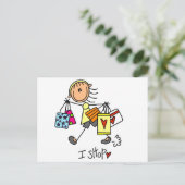 Ik koop overhemden en cadeaus briefkaart (Staand voorkant)