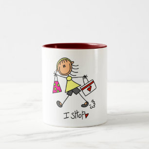 Ik Koop T-shirts en Cadeaus Tweekleurige Koffiemok