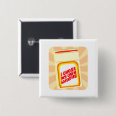Ik koos mijn eigen avontuur vierkante button 5,1 cm (Voorkant /achterkant)