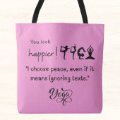 Ik koos voor vrede, ook al betekent dat het negere draagtas