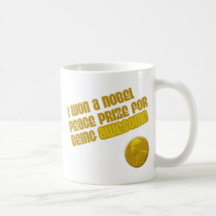 Ik kreeg de Nobelprijs voor de Vrede omdat ik Gewe Koffiemok