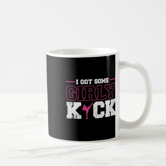 Ik kreeg een beetje kickboksen met een vrouwelijke koffiemok (Rechts)