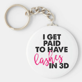 Ik krijg betaald voor 3D-streepjes Sleutelhanger