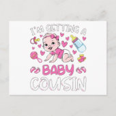 Ik krijg een baby nichtje Geslacht Reveal Briefkaart (Voorkant)