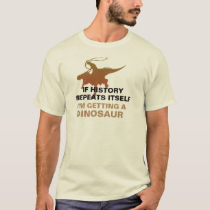 Ik krijg een dinosaurus grappig T-shirt design
