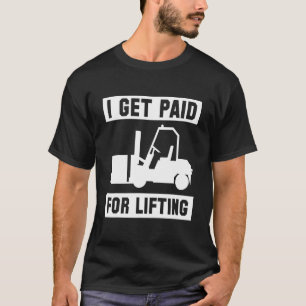 Ik krijg een vergoeding voor het opheffen van vork t-shirt