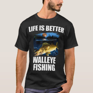 Ik krijg stress als ik niet genoeg visgrappen maak t-shirt